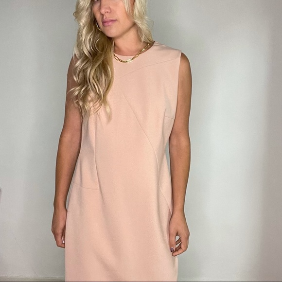 BOSS Pale Pink Sleeveless Sheath Dress size 8 - Picture 5 of 16